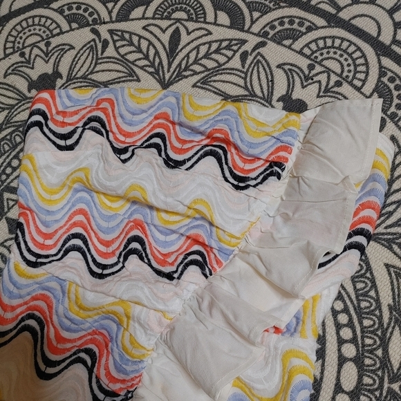 Tularosa Strapless Embroidered Ruffle Dress Size XS - Picture 3 of 15